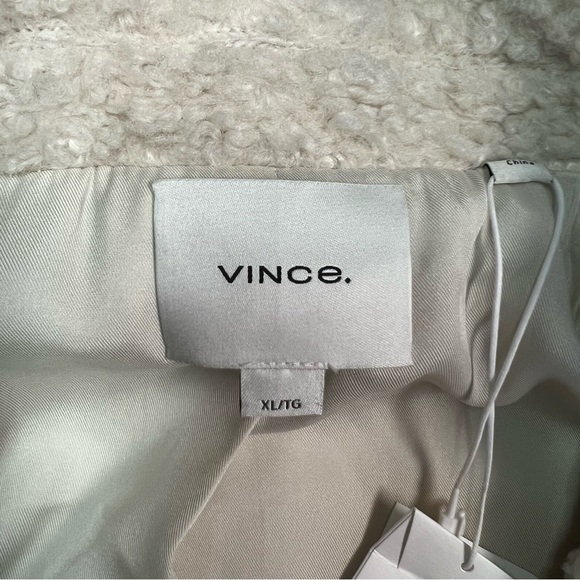 Vince Cream Teddy Faux Fur Jacket Coat for Women Size XL - Picture 6 of 13